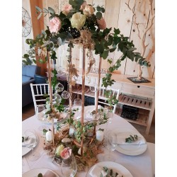 Colonne métal rose gold H.80cm